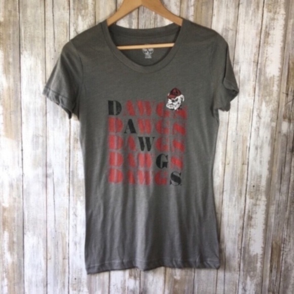 NCAA Tops - NCAA Georgia Bulldogs Grey Tee